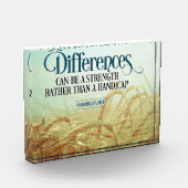 Bloc Photo Les différences peuvent être une force (Gauche)