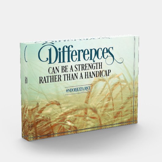 Bloc Photo Les différences peuvent être une force (Gauche)