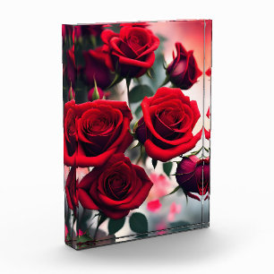 Bloc Photo "Les fleurs de Rose écarlate : un bouquet de passi