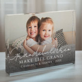 Bloc Photo Les petits-enfants font la vie Grand Quote Keepsak