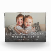 Bloc Photo Les petits-enfants font la vie Grand Quote Keepsak (Devant)