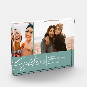 Bloc Photo Les soeurs modernes gardent deux photos Smoky Turq