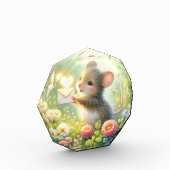 Bloc Photo Lettre d'amour de souris de campagne de prairie (Gauche)