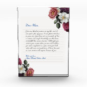 Bloc Photo Lettre d'amour manuscrite simple Carnet personnali (Devant)