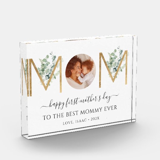 Bloc Photo Lettres de la première fête des mères Blocage phot (Gauche)