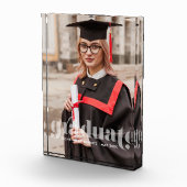 Bloc Photo Lettres translucides "Graduate" Personnalisé (Droite)