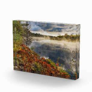 Bloc Photo Lever de soleil sur la rivière Tahquamenon Parad