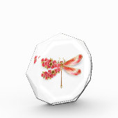 Bloc Photo libellule de fleurs avec sakura de bijoux (Gauche)
