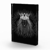 Bloc Photo Lion avec monogramme de couronne (Droite)