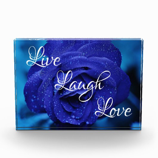 Bloc Photo Live Laugh Love Rose (Devant)