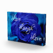 Bloc Photo Live Laugh Love Rose (Droite)