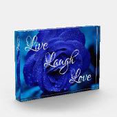Bloc Photo Live Laugh Love Rose (Gauche)