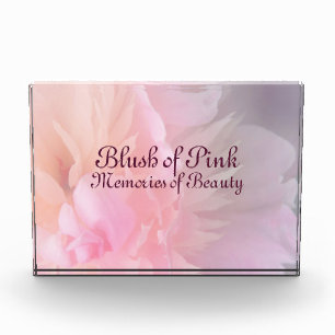 Bloc Photo Livre photo de l'amour floral rose tendre