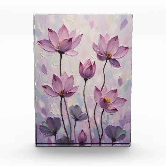 Bloc Photo Lotus – Oil Painting (Devant)