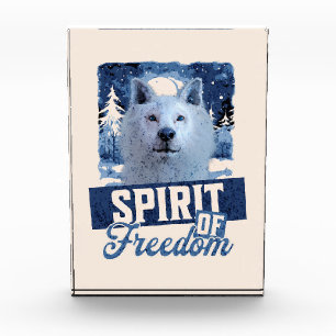 Bloc Photo Loup Arctique Esprit de liberté Création faunique