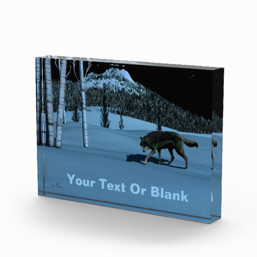 Bloc Photo Loup d'hiver - Tapetum Lucidum (Droite)