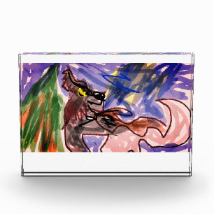 Bloc Photo Loup en automne