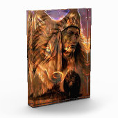 Bloc Photo Loup et ours amérindiens (Gauche)