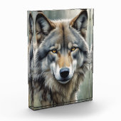 Bloc Photo Loup solitaire Motivation Art Inspirationnel (Gauche)