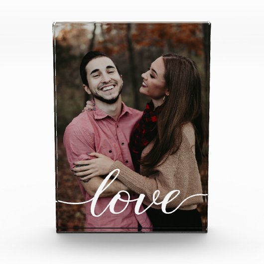 Bloc Photo Love Boyfriend Girlfriend Custom Vertical Photo (Devant)