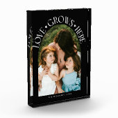 Bloc Photo Love Grows Here Modern Arch Black (Gauche)