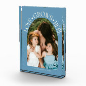 Bloc Photo Love Grows Here Modern Arch Denim Blue (Droite)