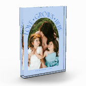 Bloc Photo Love Grows Here Modern Arch Icy Blue (Gauche)