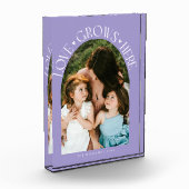 Bloc Photo Love Grows Here Modern Arch Lilac (Gauche)