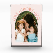 Bloc Photo Love Grows Here Modern Arch Peach (Devant)