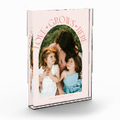 Bloc Photo Love Grows Here Modern Arch Peach (Gauche)