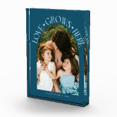Bloc Photo Love Grows Here Modern Arch Teal (Droite)