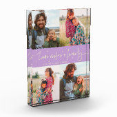 Bloc Photo Love Makes a Family Modern Script Lemon Wisteria (Gauche)