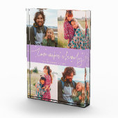 Bloc Photo Love Makes a Family Modern Script Lemon Wisteria (Droite)