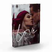 Bloc Photo Love moderne calligraphie couple (Gauche)