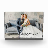 Bloc Photo Love Script Mariage mariée et chambre (Devant)