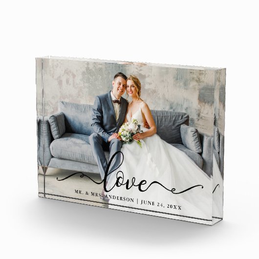 Bloc Photo Love Script Mariage mariée et chambre (Droite)