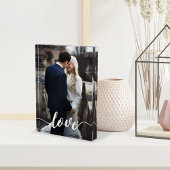 Bloc Photo Love Script Overlay Photo
