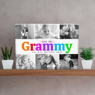 Bloc Photo Love You Grammy Colorful Rainbow Modern Collage 6