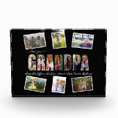 Bloc Photo Love You Grandpa Photo Collage Lettres Pic Block (Devant)