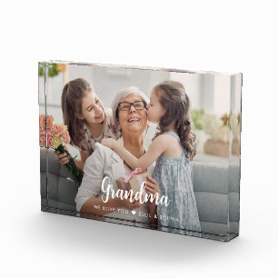 Bloc Photo Love You Great Grand Grand-mère Script moderne