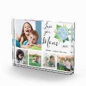 Bloc Photo Love You Mom Family Photo Collage Hydrangea (Droite)