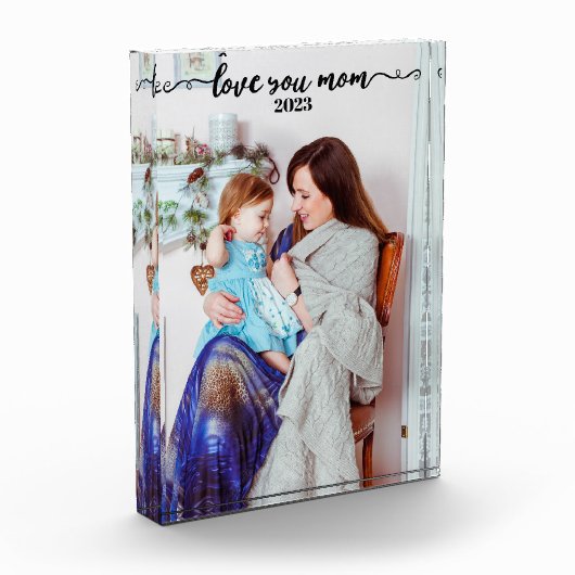 Bloc Photo Love You Mom Photo Block (Gauche)