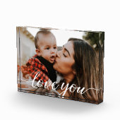 Bloc Photo Love You Script Photo personnalisée (Droite)