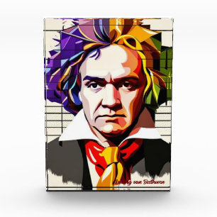 Bloc Photo Ludwig van Beethoven Vibrant Unique