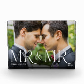 Bloc Photo M. M. Newlysée Cadeau moderne Couple photo Keepsak (Devant)