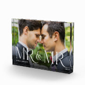 Bloc Photo M. M. Newlysée Cadeau moderne Couple photo Keepsak (Droite)