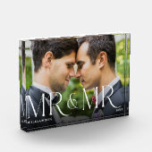 Bloc Photo M. M. Newlysée Cadeau moderne Couple photo Keepsak (Gauche)