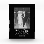 Bloc Photo M. Mme Mariage Photo - anniversaire noir et blanc (Devant)