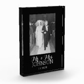 Bloc Photo M. Mme Mariage Photo - anniversaire noir et blanc (Gauche)