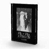 Bloc Photo M. Mme Mariage Photo - anniversaire noir et blanc (Droite)